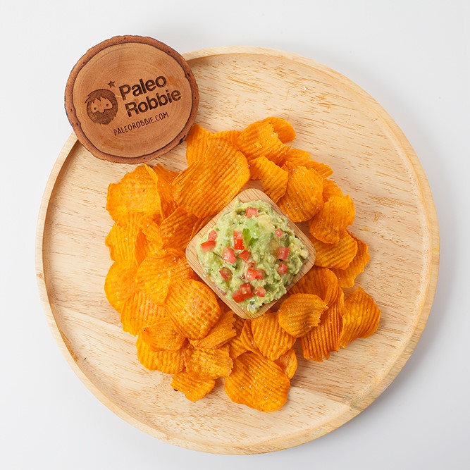 Guacamole & Sweet Potato Chips (Made on day of delivery)
